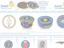Tablet Screenshot of natalicaviar.com
